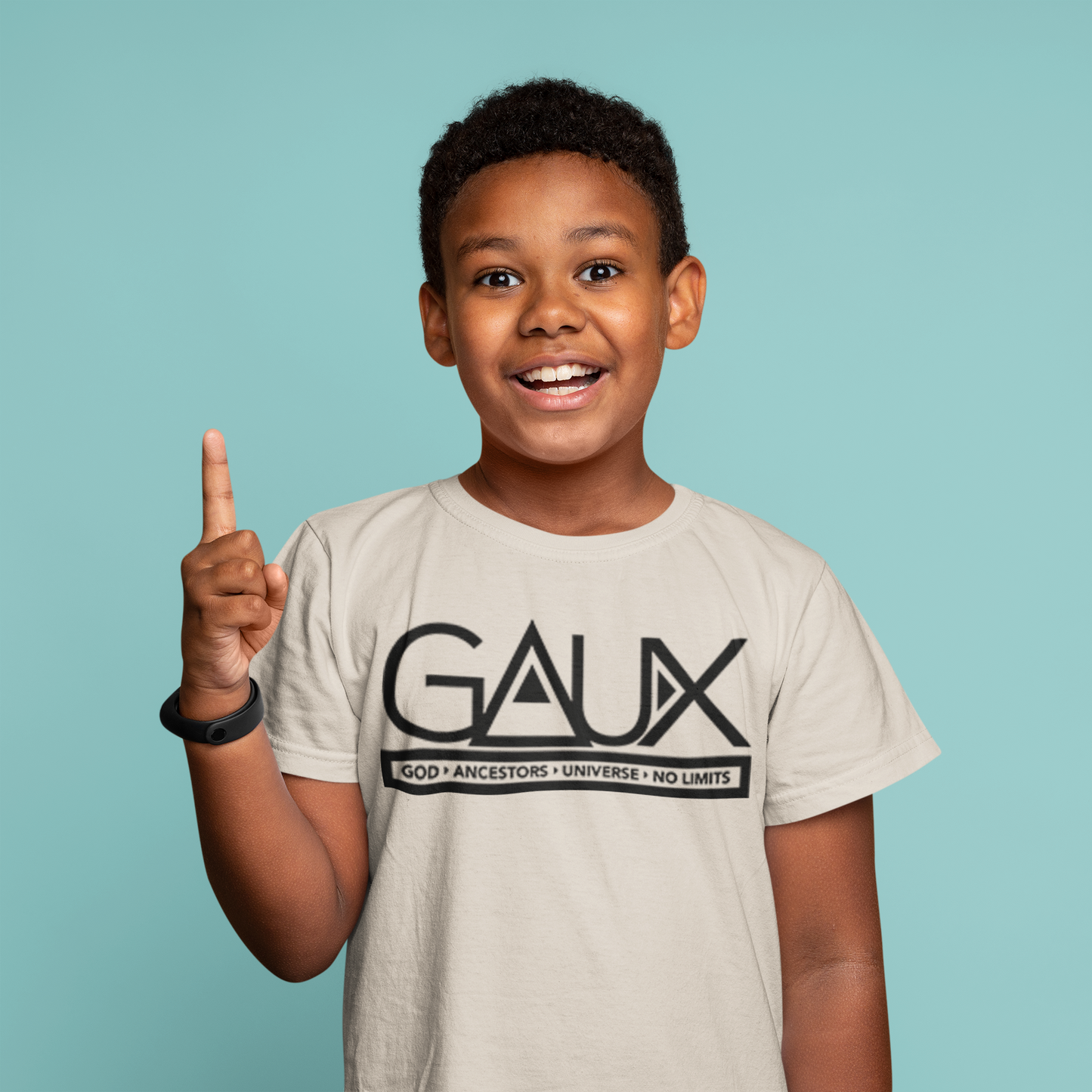 Youth Black GAUX LOGO