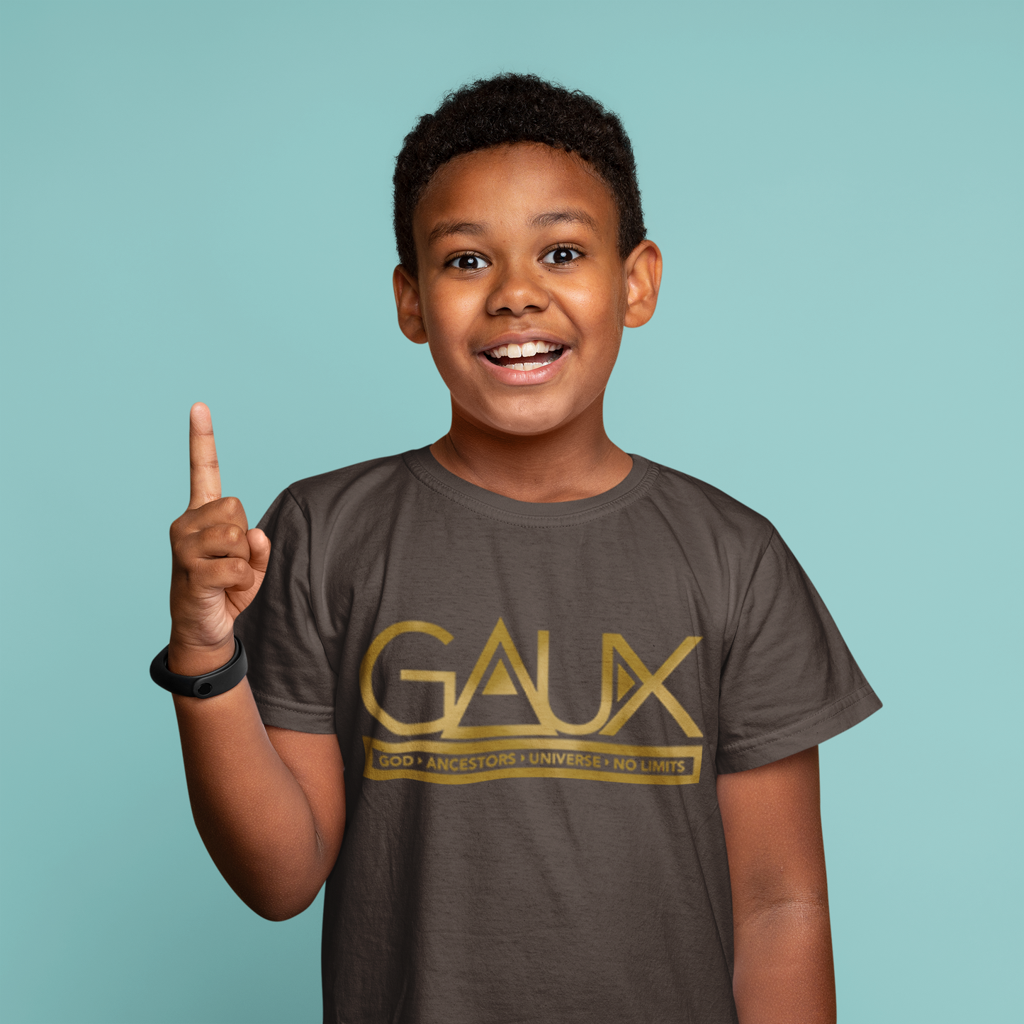 Youth Gold GAUX Logo Tee