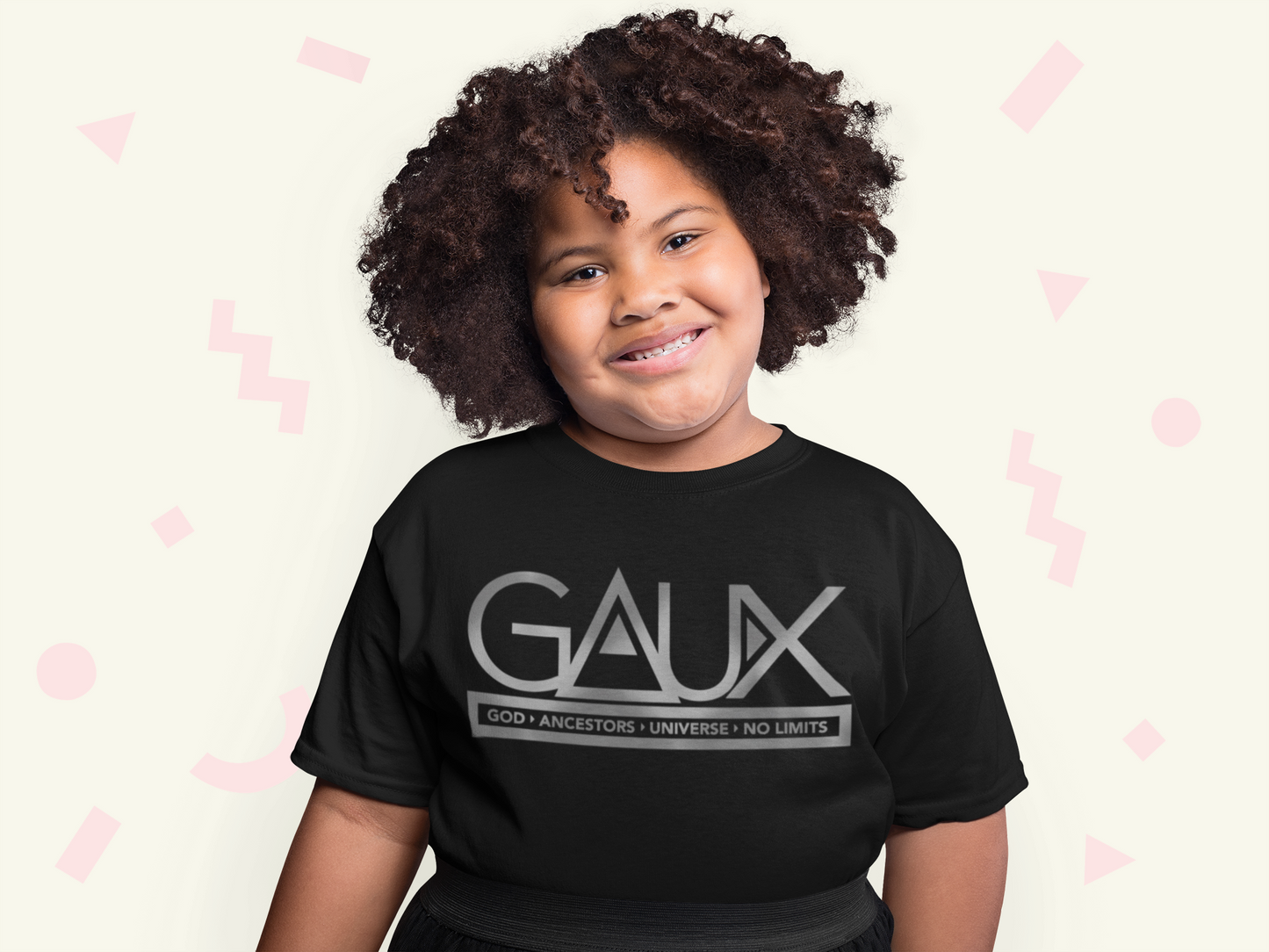 Youth Silver GAUX Logo Tee