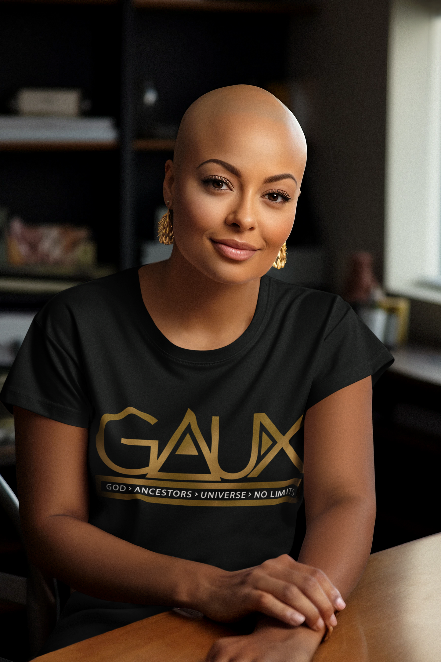 GAUX Signature Logo Tee Metallic