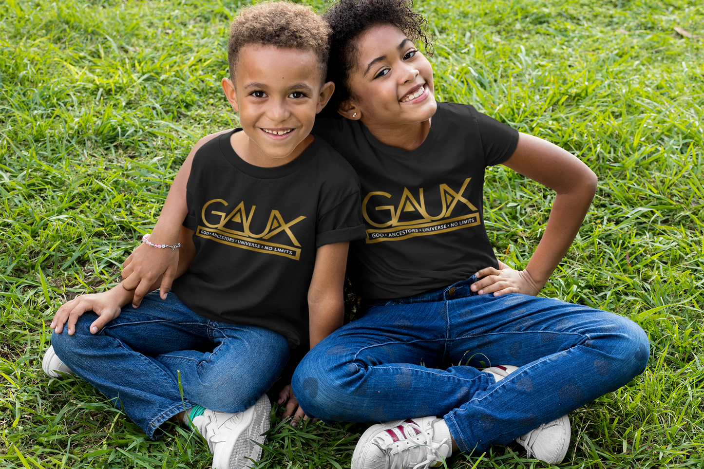 GAUX Signature Logo Tee Metallic