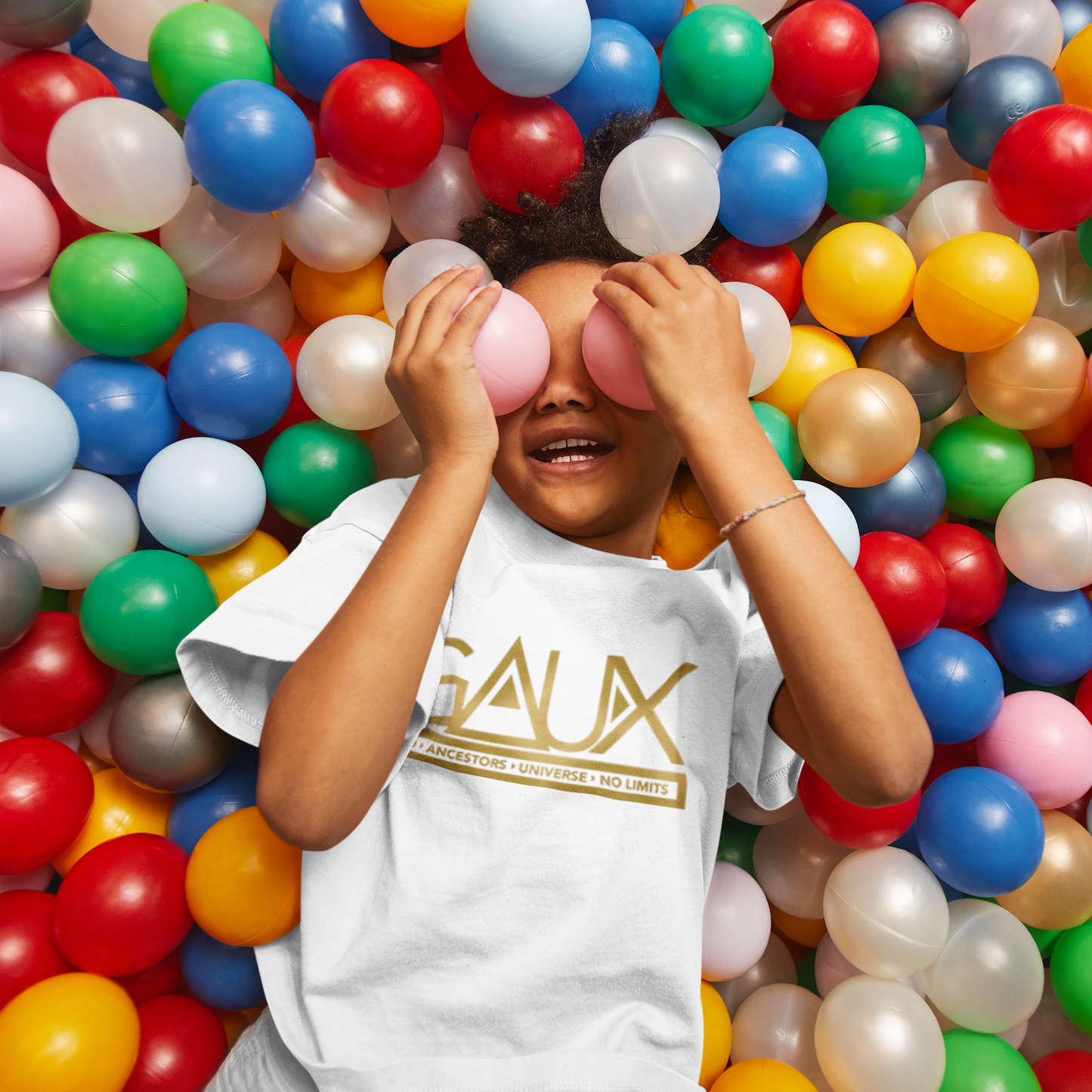 Youth Gold GAUX Logo Tee