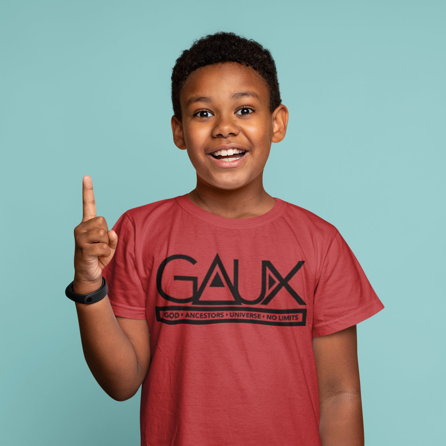 Youth Black GAUX LOGO