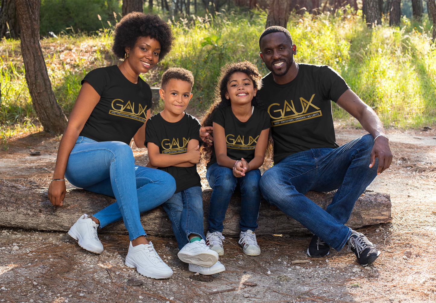 GAUX Signature Logo Tee Metallic