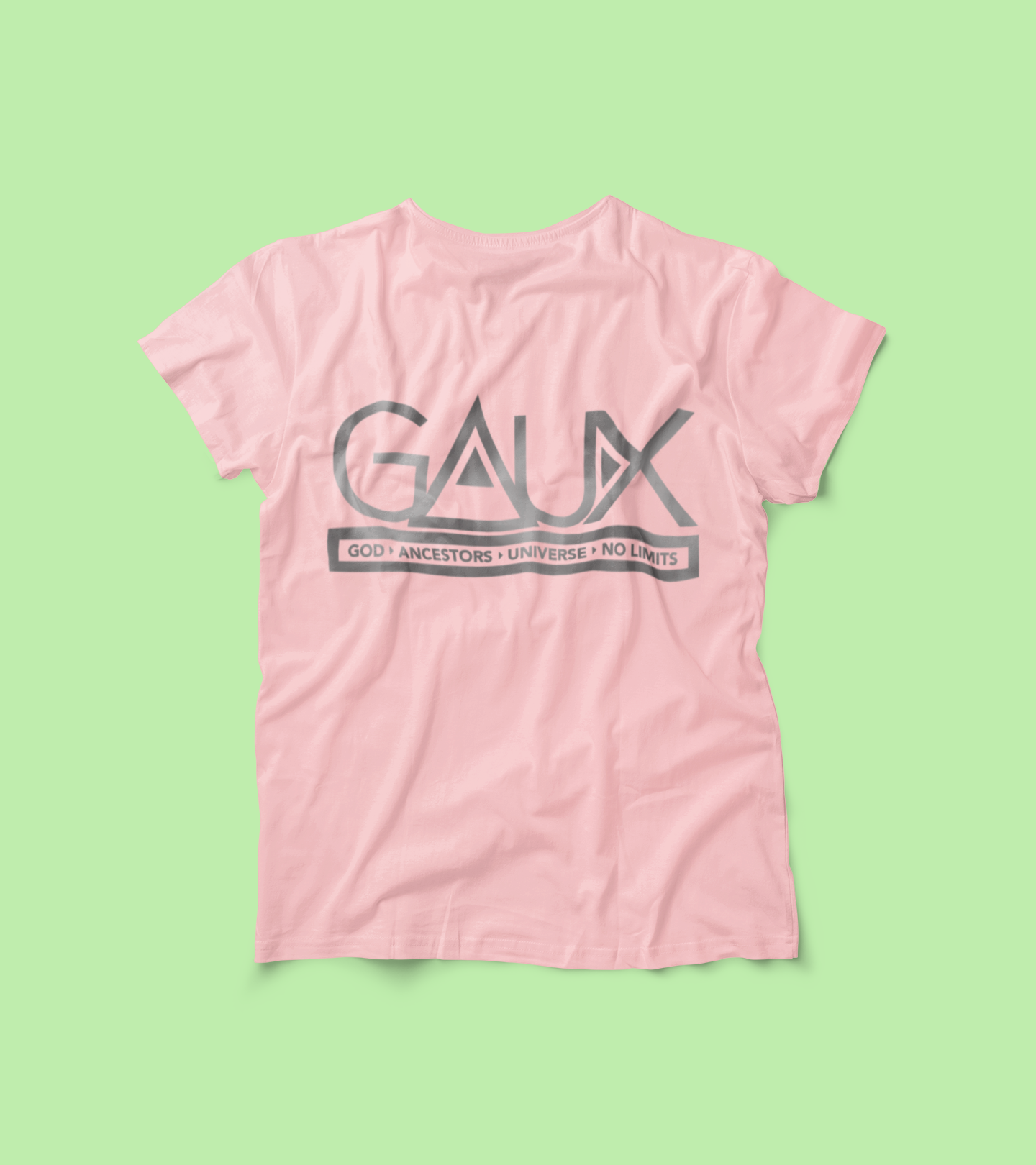 Men GAUX Signature Logo Tee Silver