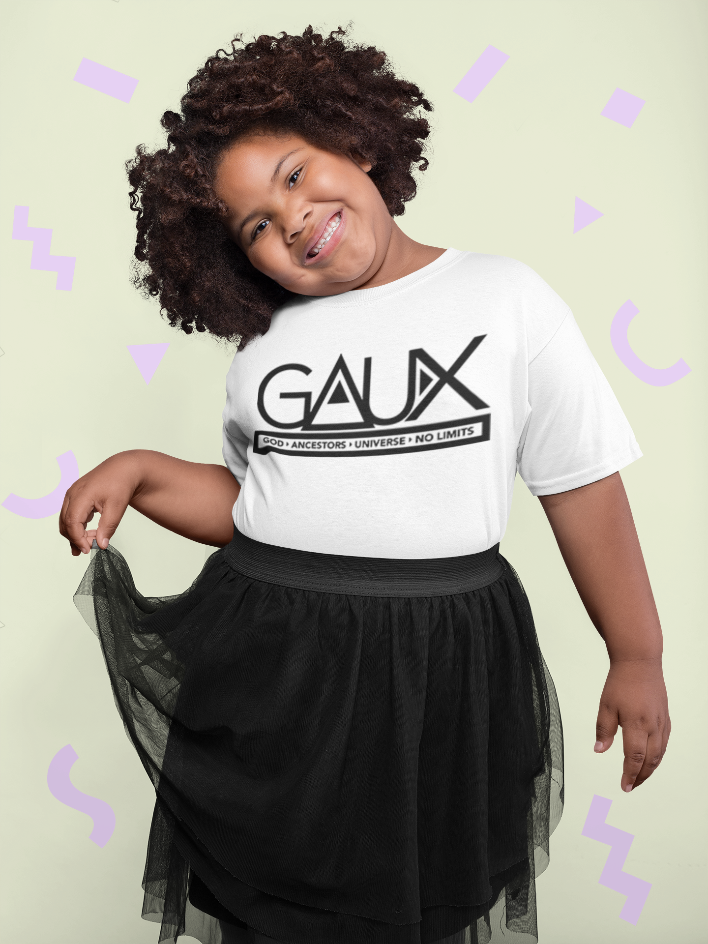 Youth Black GAUX LOGO