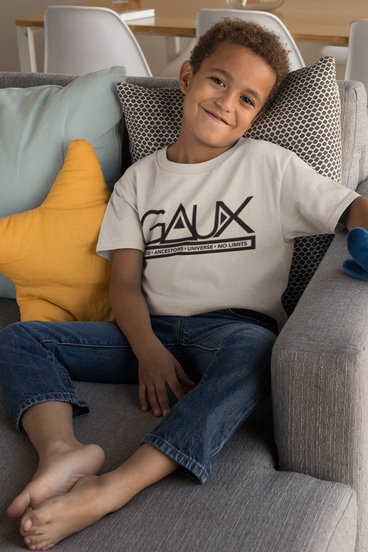 Youth Black GAUX LOGO