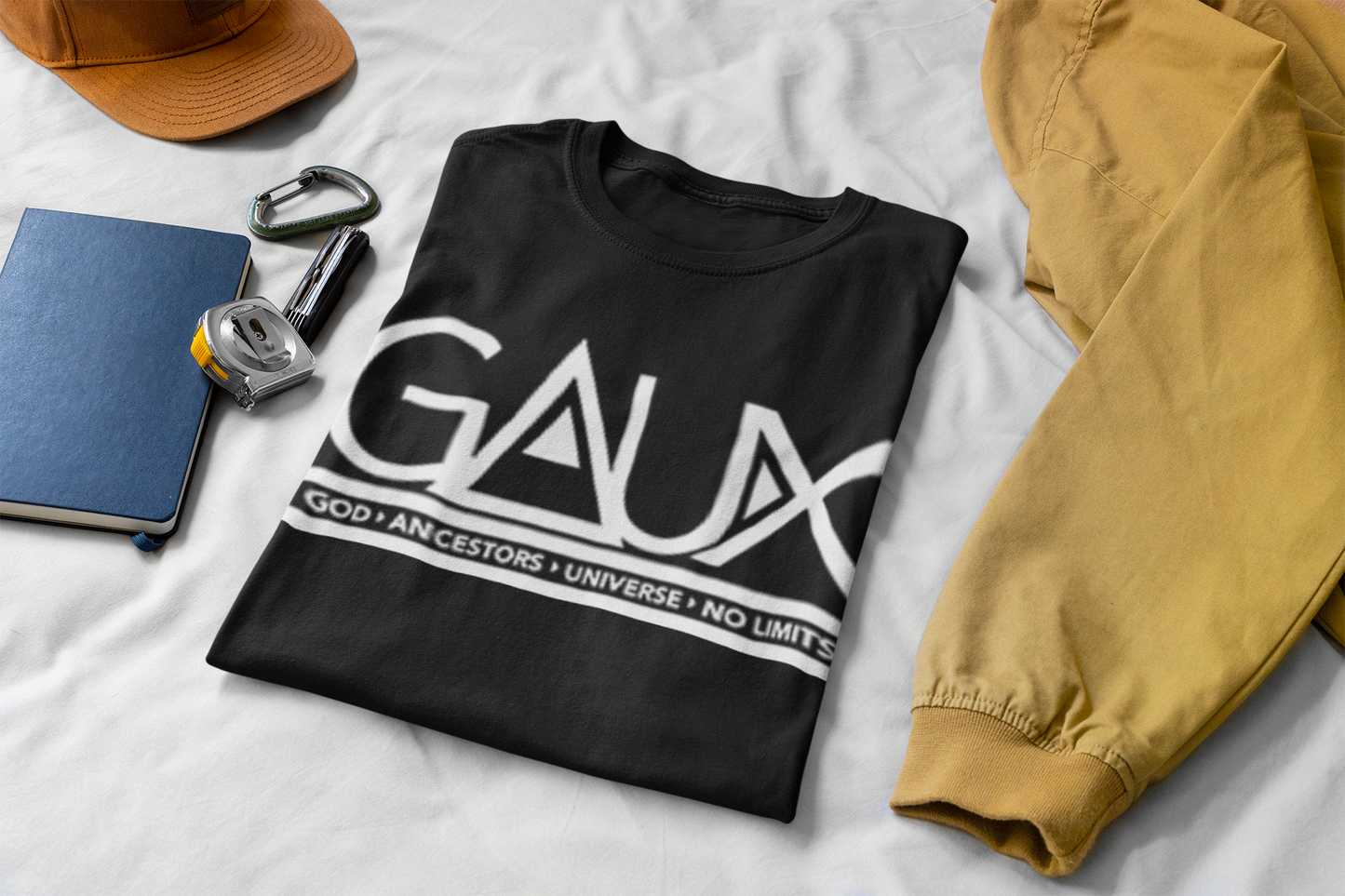 Women White GAUX Logo Tee