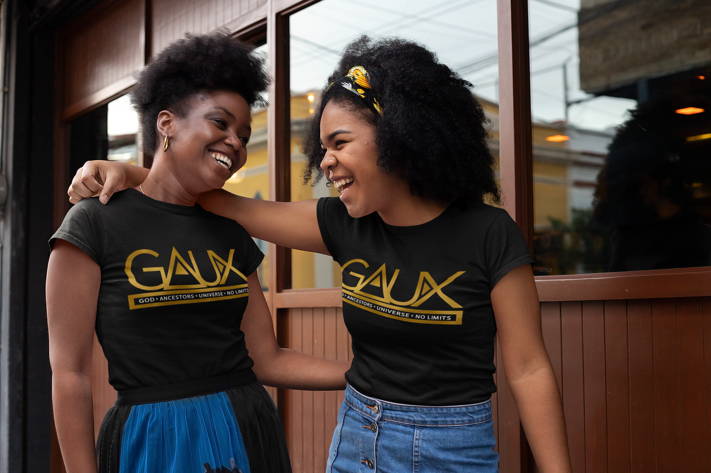 GAUX Signature Logo Tee Metallic