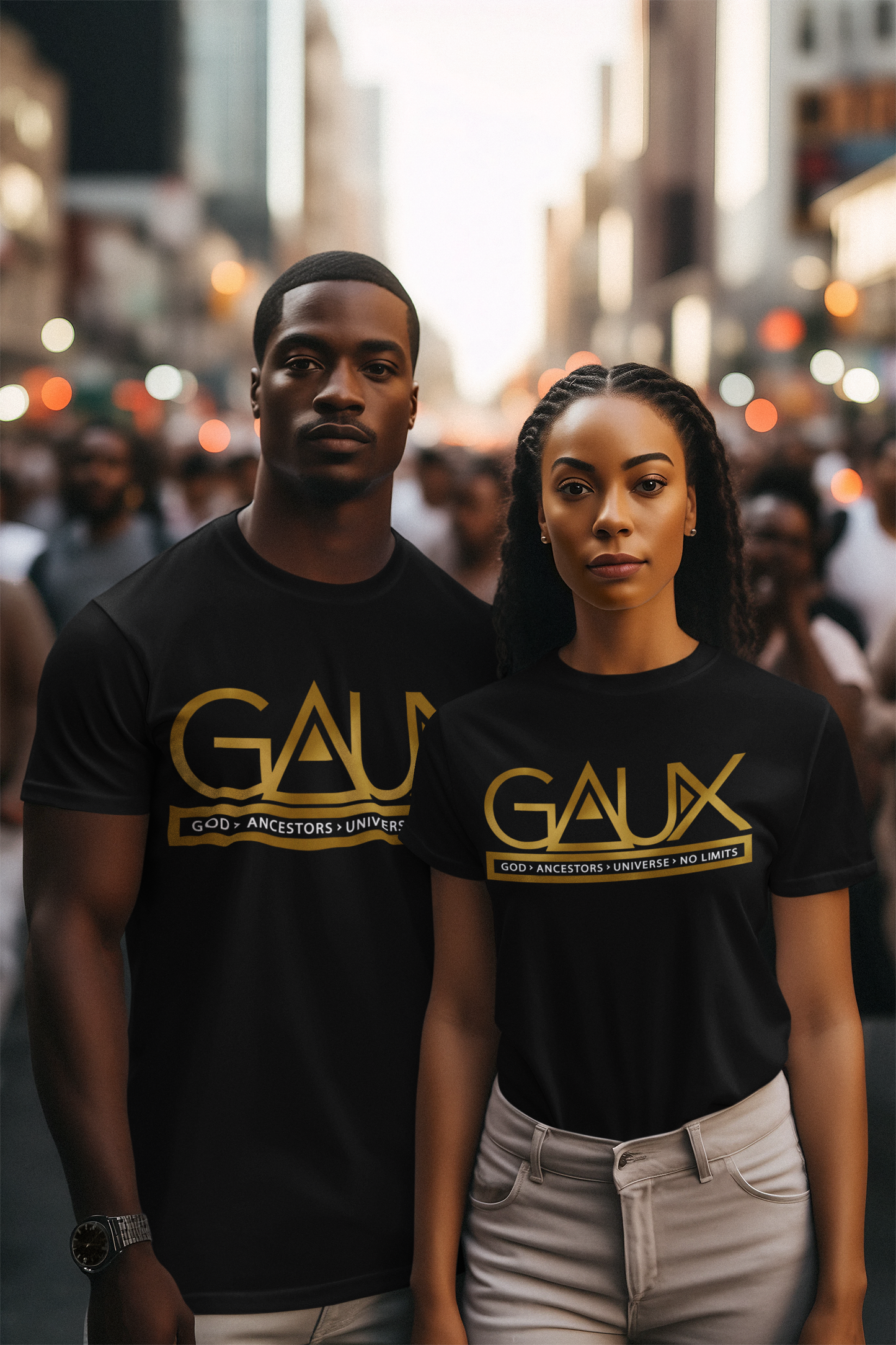 GAUX Signature Logo Tee Metallic