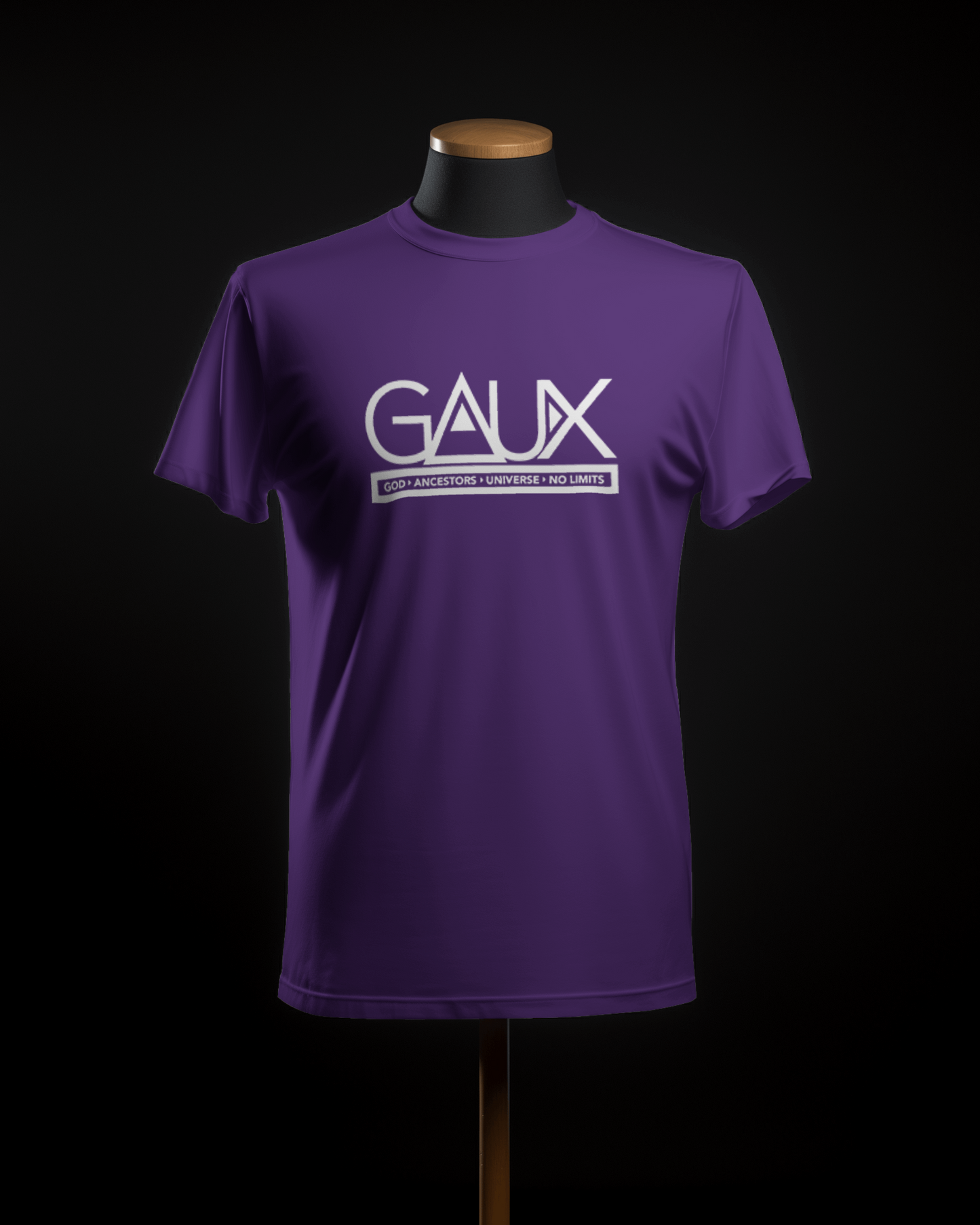 Men White GAUX Logo Tee