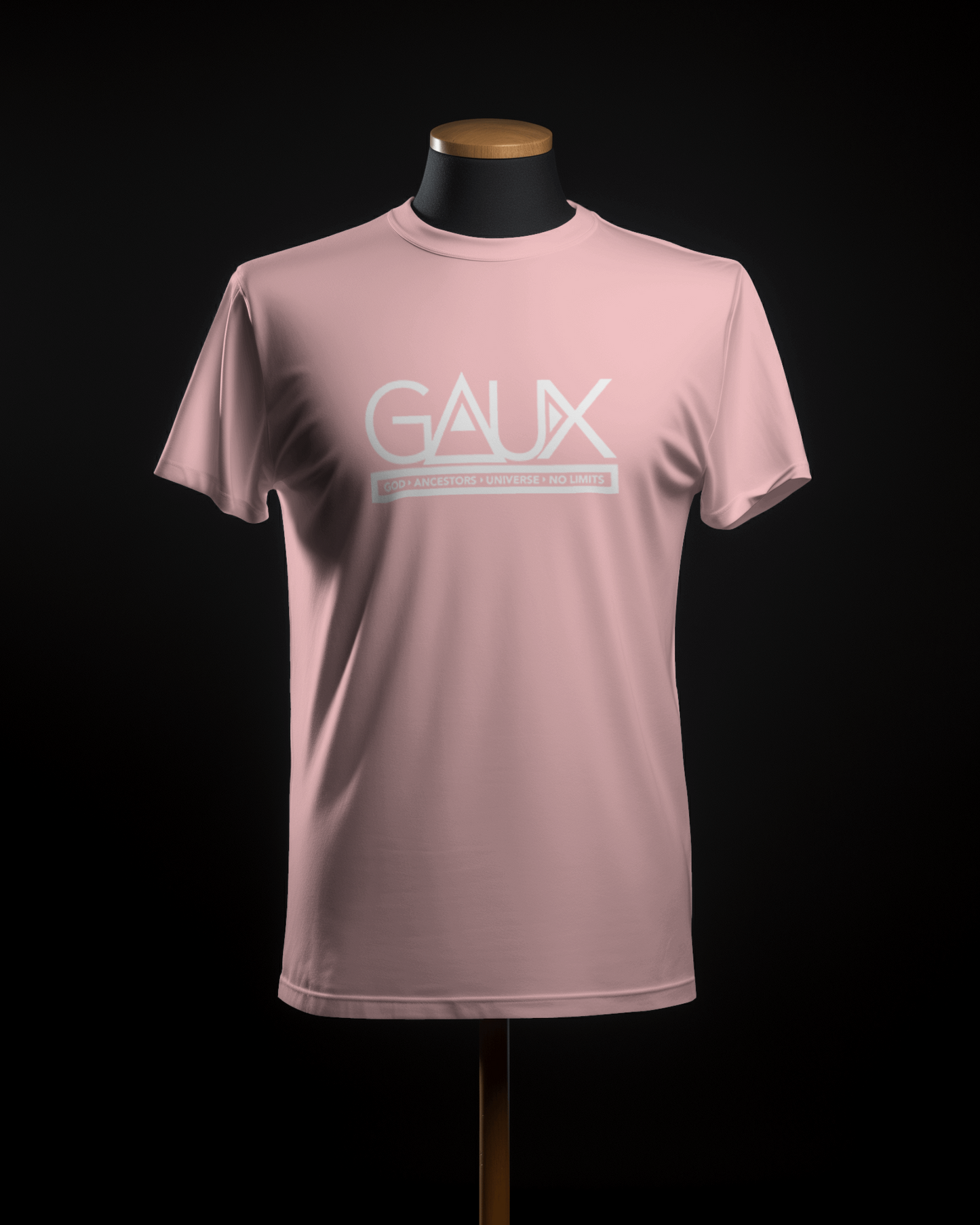 Men White GAUX Logo Tee